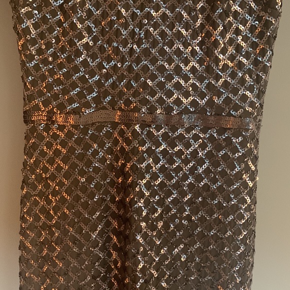 Aqua - belted sequin gown - Picture 5 of 10